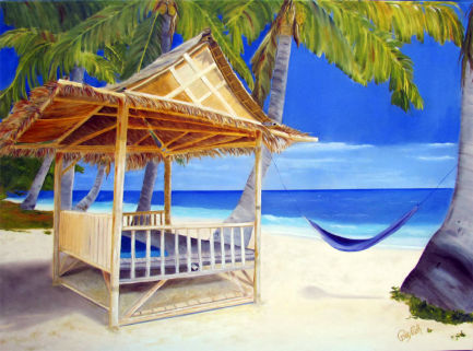 Beach hut by Patricia Roth